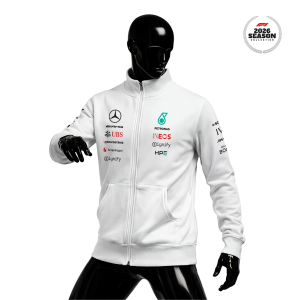 Petronas F1 Team: W17 Merch Edition - White 2026 Fermuarlı Ceket