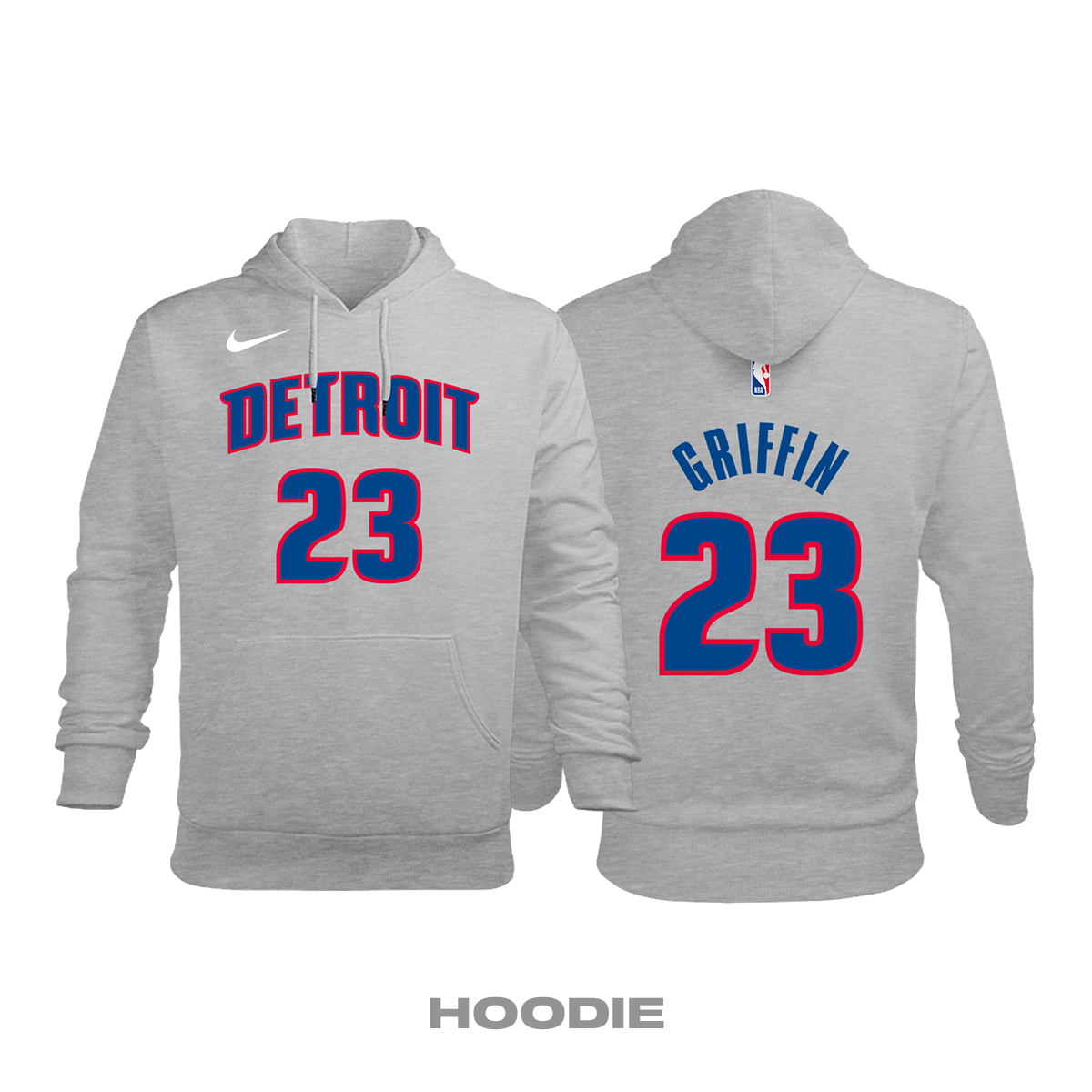 Detroit Pistons: Statement Edition 2018/2019 Kapüşonlu Hoodie M