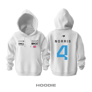 McLaren F1 Team: White Crew Edition 2023 Kapüşonlu Hoodie