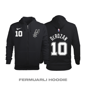 San Antonio Spurs: Icon Edition 2019/2020 Fermuarlı Kapüşonlu Hoodie XS
