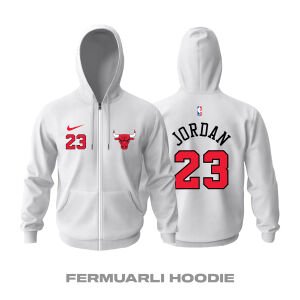 Chicago Bulls: City Edition 2022/2023 Fermuarlı Kapüşonlu Hoodie