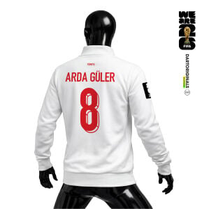 Türkiye: White Edition - FIFA World Cup™ 2026 Fermuarlı Ceket