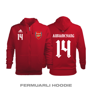 Arsenal: Home Edition 2020/2021 Fermuarlı Kapüşonlu Hoodie