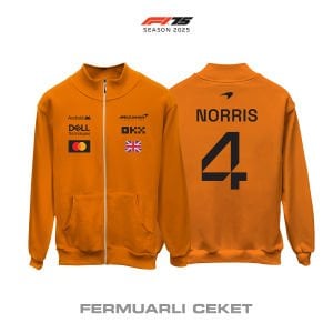 McLaren F1 Team: MCL39 Orange Crew Edition 2025 Fermuarlı Ceket