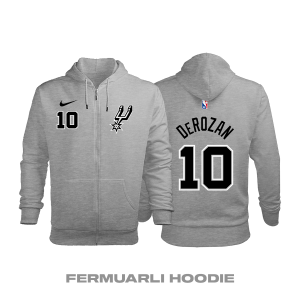 San Antonio Spurs: Statement Edition 2017/2018 Fermuarlı Kapüşonlu Hoodie S