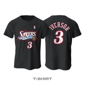 Philadelphia 76ers: Retro Edition - Black Tişört