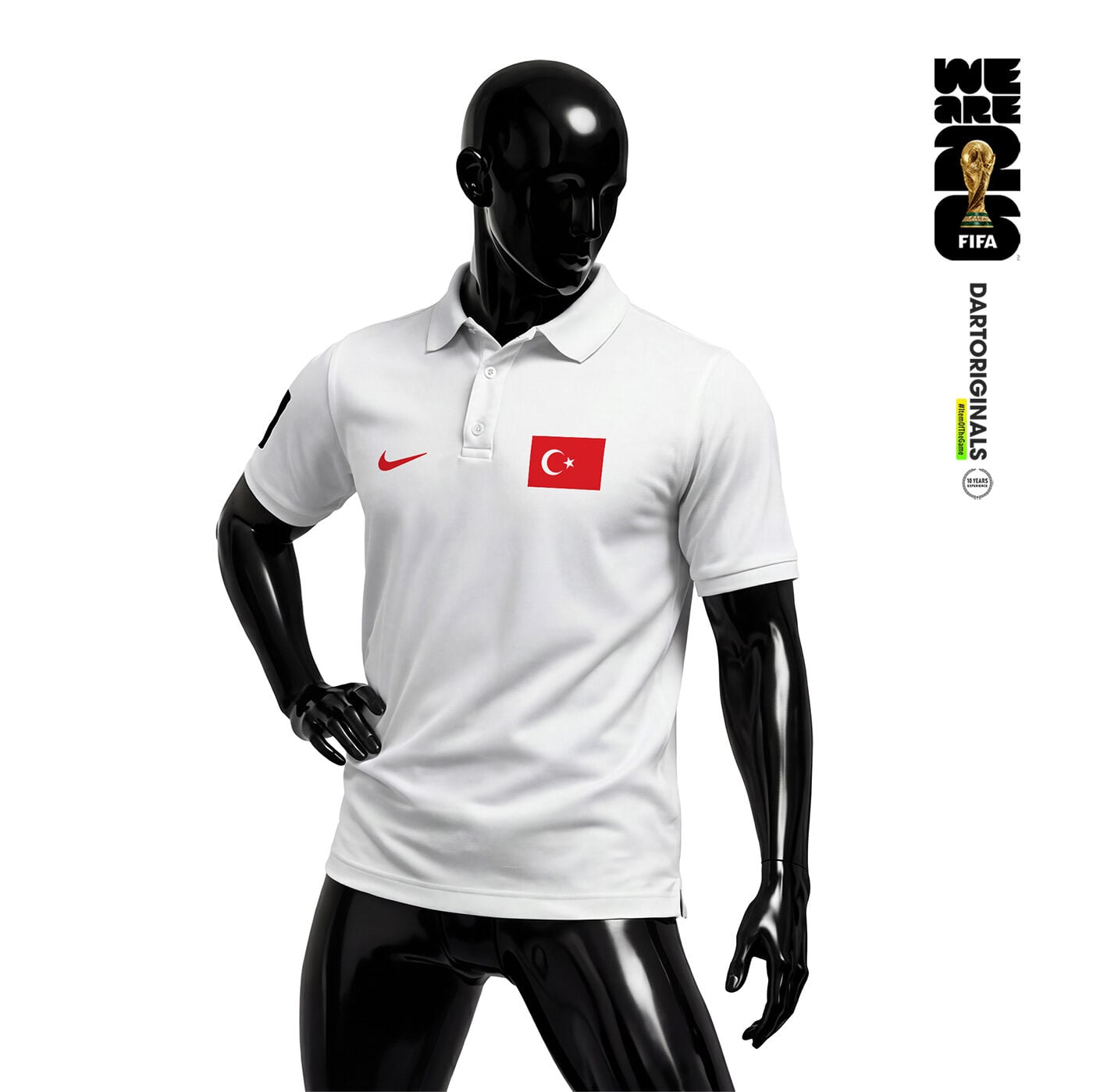 Türkiye: White Edition - FIFA World Cup™ 2026 Polo Yaka