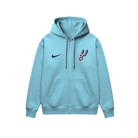 San Antonio Spurs: City Edition 2K25 Fermuarlı Kapüşonlu Hoodie
