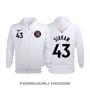 Toronto Raptors: Association Edition 2017/2018 Fermuarlı Kapüşonlu Hoodie M