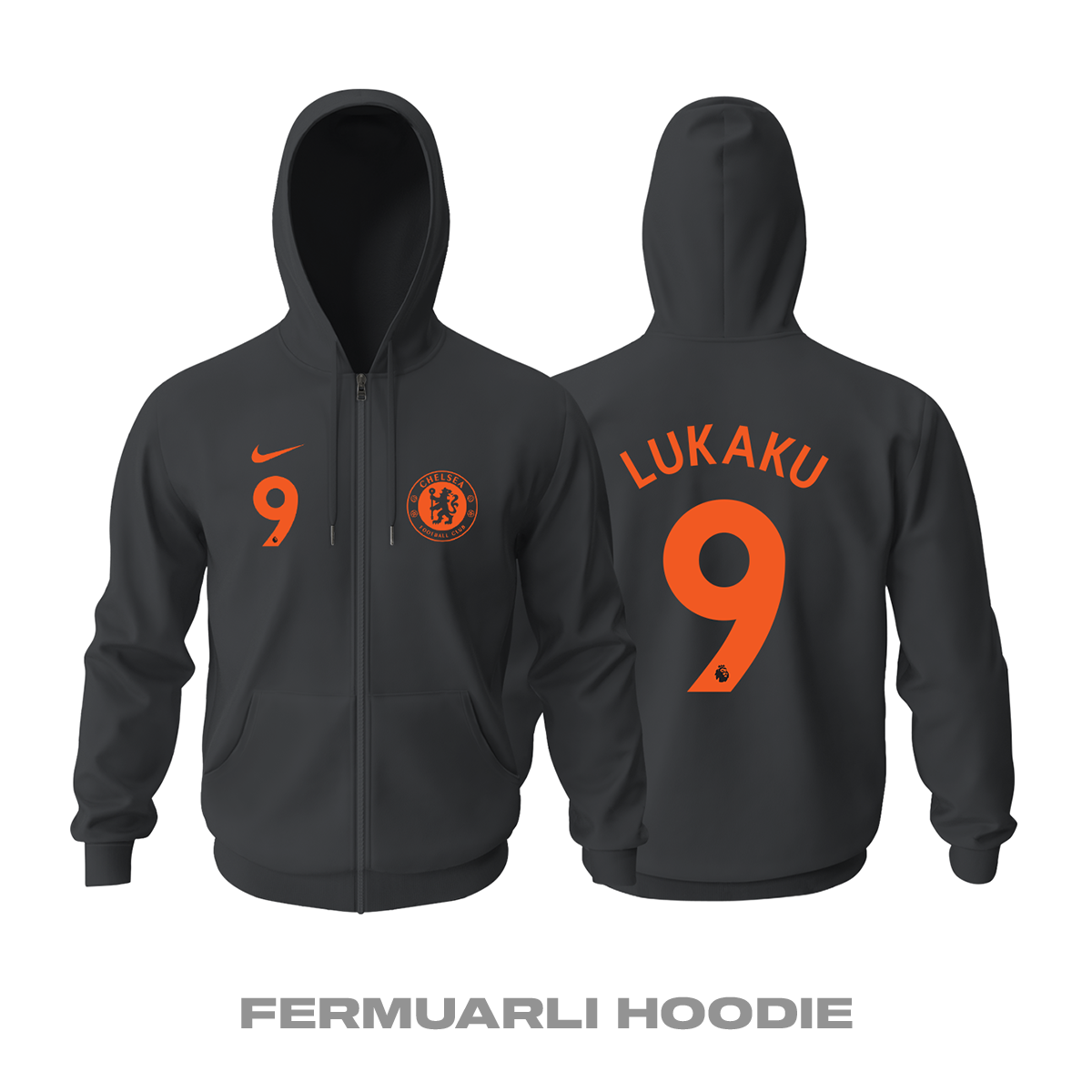Chelsea: Third Edition 2021/2022 Fermuarlı Kapüşonlu Hoodie