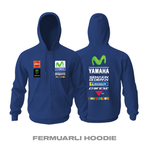 Movistar Yamaha MotoGP: Valentino Rossi Edition Fermuarlı Kapüşonlu Hoodie 3XL