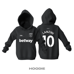 West Ham United: Third Edition 2021/2022 Kapüşonlu Hoodie 3XL