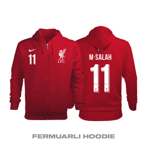 Liverpool: Home Edition 2020/2021 Fermuarlı Kapüşonlu Hoodie