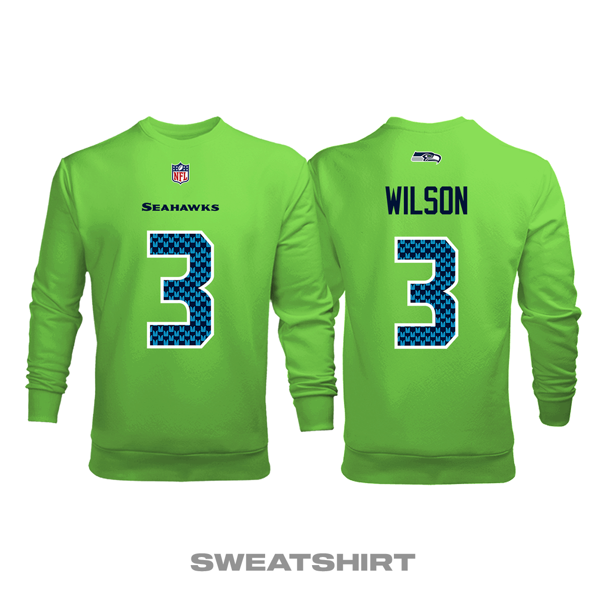 Seattle Seahawks: Neon Green Edition 2020/2021 Sweatshirt 2XL