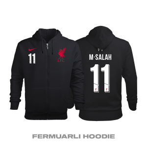 Liverpool: Third Edition 2020/2021 Fermuarlı Kapüşonlu Hoodie