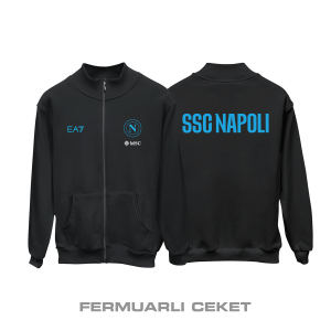 Napoli: Club Culture Series - Black Edition Fermuarlı Ceket