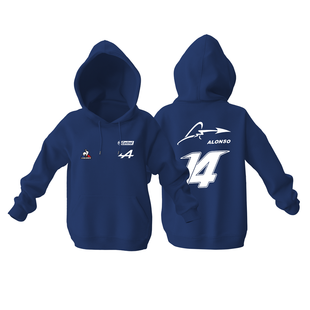 Alpine F1 Team: Alonso Edition Kapüşonlu Hoodie 4XL
