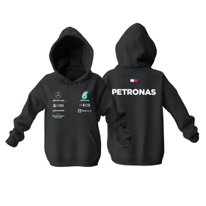 AMG Petronas F1 Team: Black Crew Edition Kapüşonlu Hoodie M