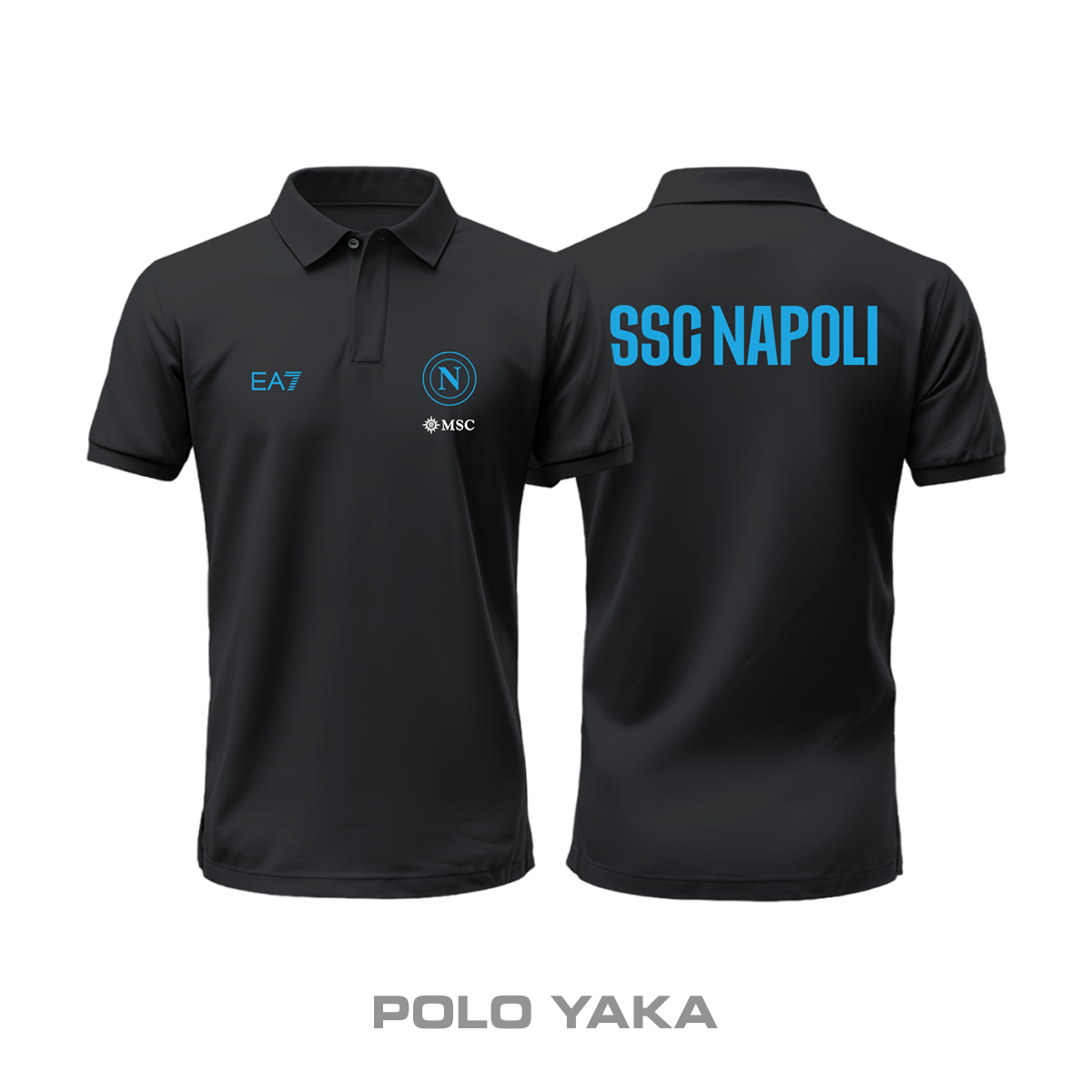 Napoli: Club Culture Series - Black Edition Polo Yaka