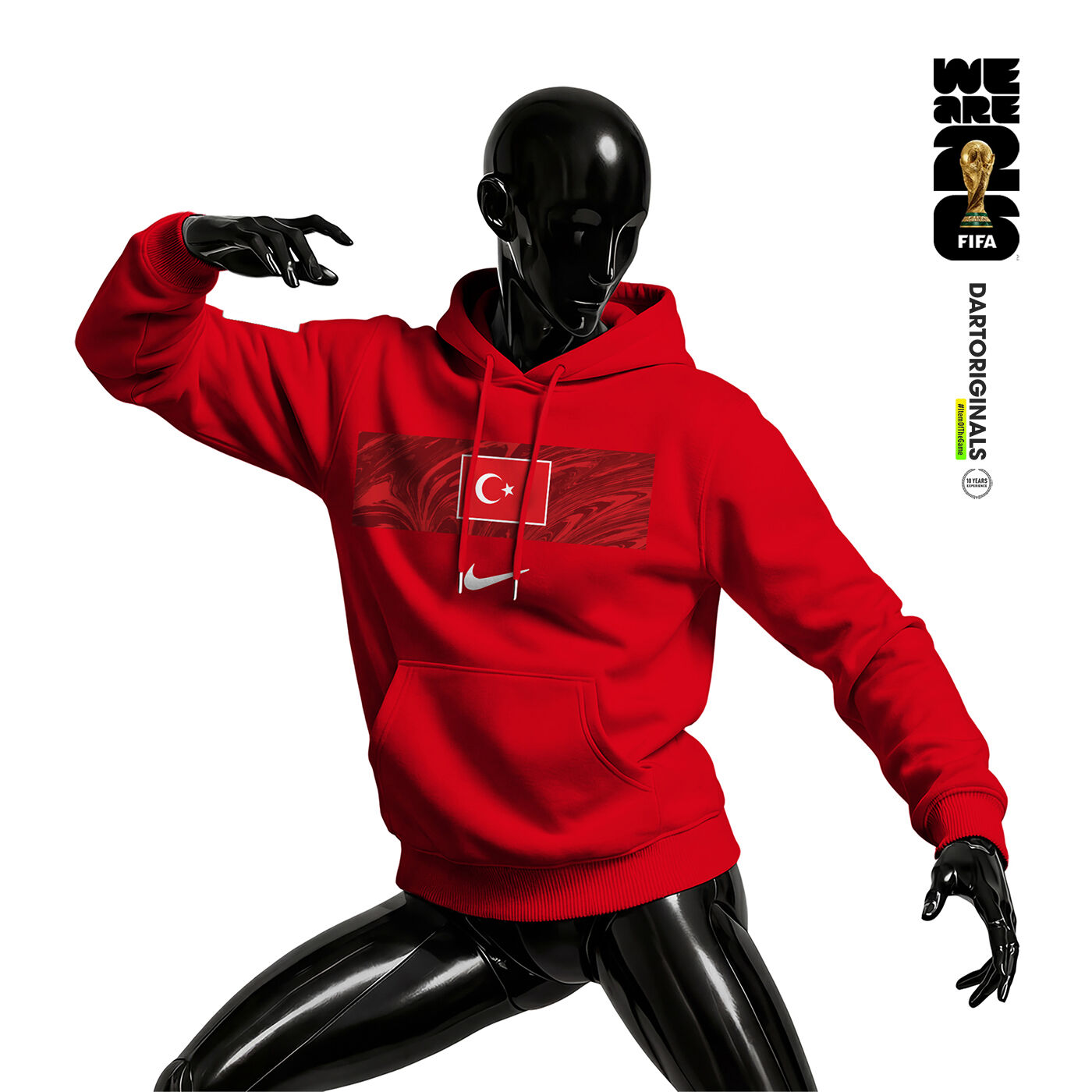 Türkiye: Red Edition - FIFA World Cup™ 2026 Kapüşonlu Hoodie