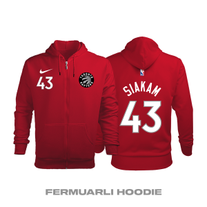 Toronto Raptors: Icon Edition 2017/2018 Fermuarlı Kapüşonlu Hoodie XS