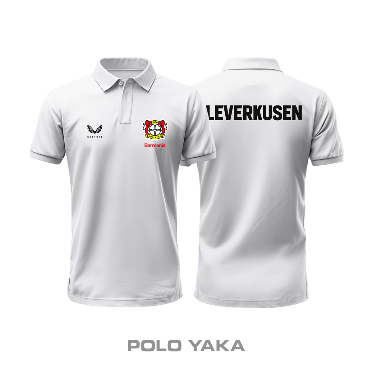 Leverkusen: Club Culture Series - White Edition Polo Yaka