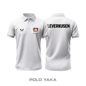 Leverkusen: Club Culture Series - White Edition Polo Yaka