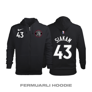 Toronto Raptors: Statement Edition 2017/2018 Fermuarlı Kapüşonlu Hoodie M