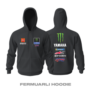 Yamaha Factory Racing: Fabio Quartararo Edition Fermuarlı Kapüşonlu Hoodie L