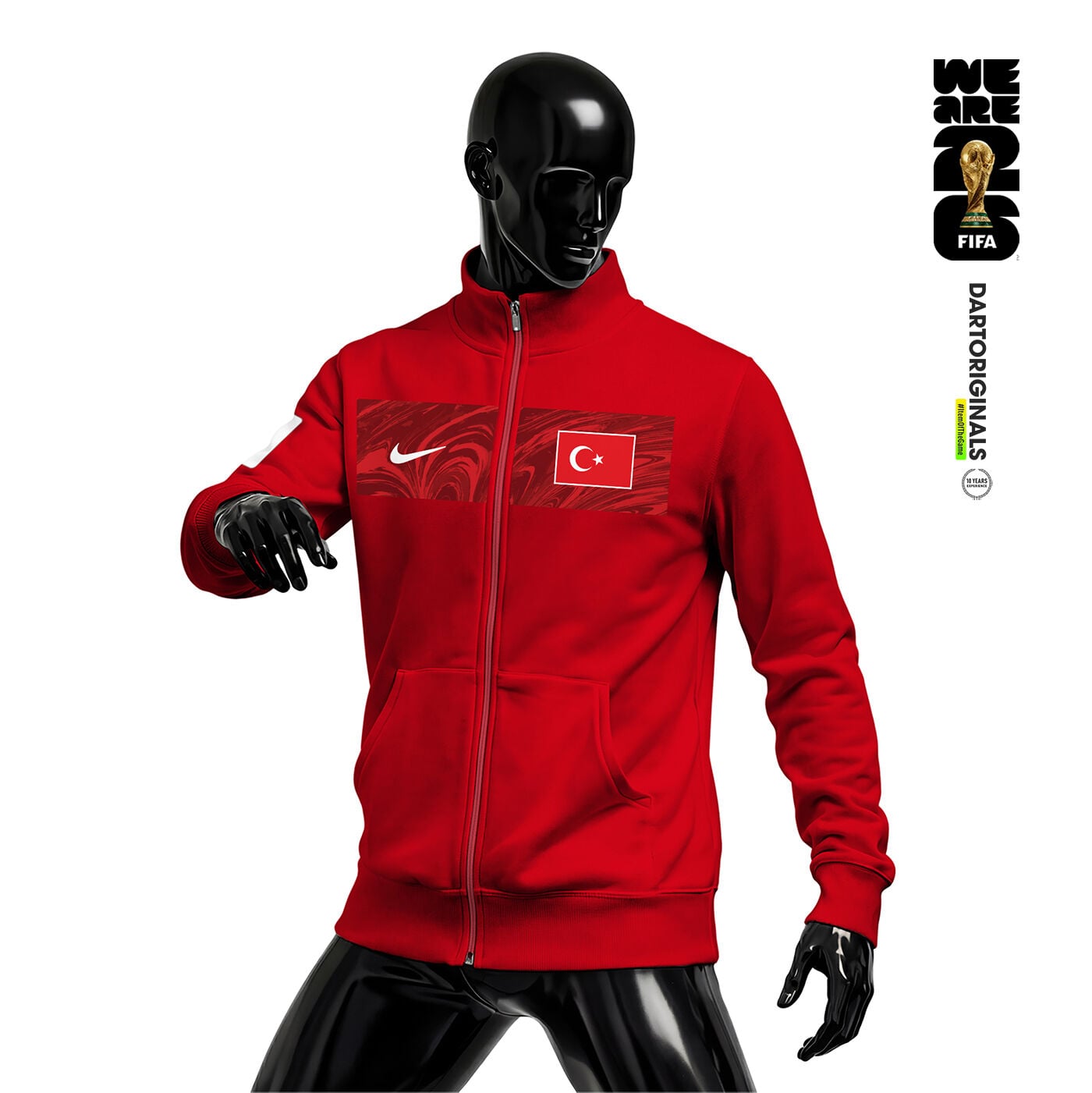 Türkiye: Red Edition - FIFA World Cup™ 2026 Fermuarlı Ceket