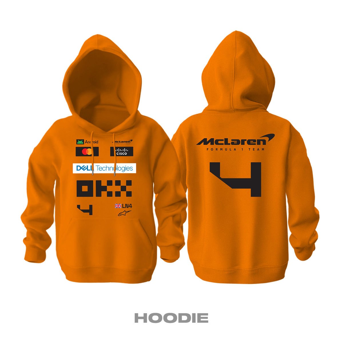 McLaren F1 Team: MCL38 Edition Updated Kapüşonlu Hoodie