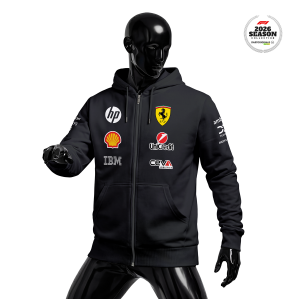 Scuderia Ferrari: SF-26 Merch Edition - Black 2026 Fermuarlı Hoodie