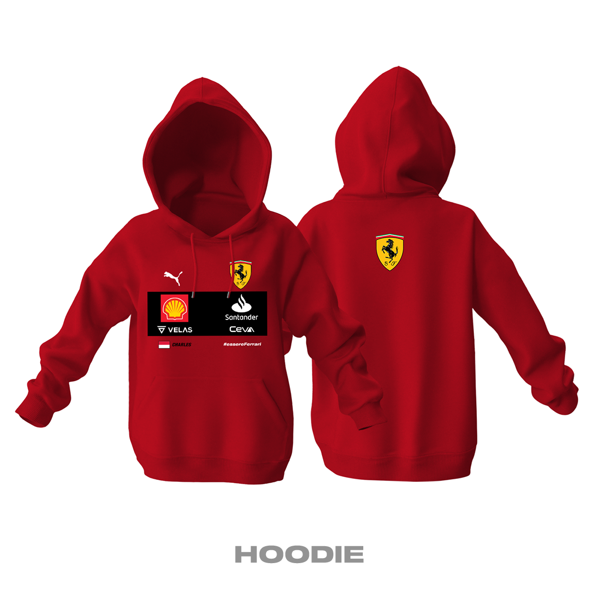 Scuderia Ferrari: Red v2 Edition 2022 Kapüşonlu Hoodie M