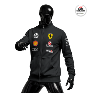 Scuderia Ferrari: SF-26 Merch Edition - Black 2026 Fermuarlı Ceket
