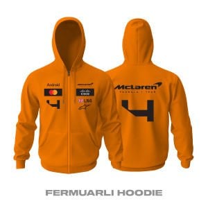 McLaren F1 Team: MCL38 Edition Updated Fermuarlı Hoodie