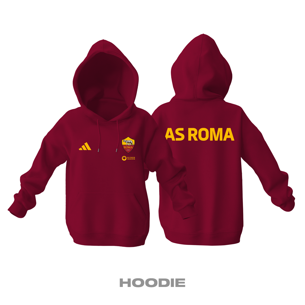 AS Roma: Club Culture Series - Giallo Rosso Edition Kapüşonlu Hoodie