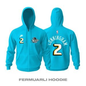 Detroit Pistons: Classic Edition 2022/2023 Fermuarlı Kapüşonlu Hoodie