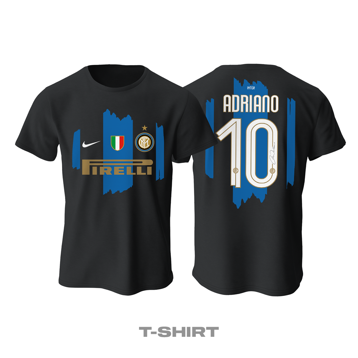 Internazionale FC: 2009 - Adriano Leite Ribeiro Tişört