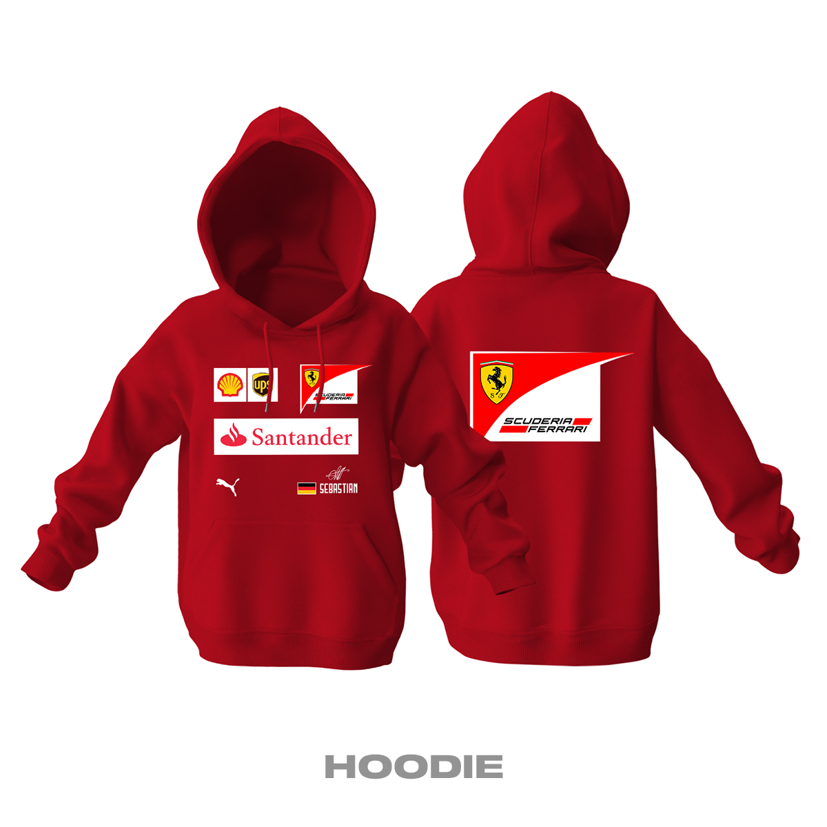 Scuderia Ferrari: Vettel Edition Kapüşonlu Hoodie 3XL