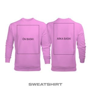 Kişisel Baskı - Pembe Sweatshirt