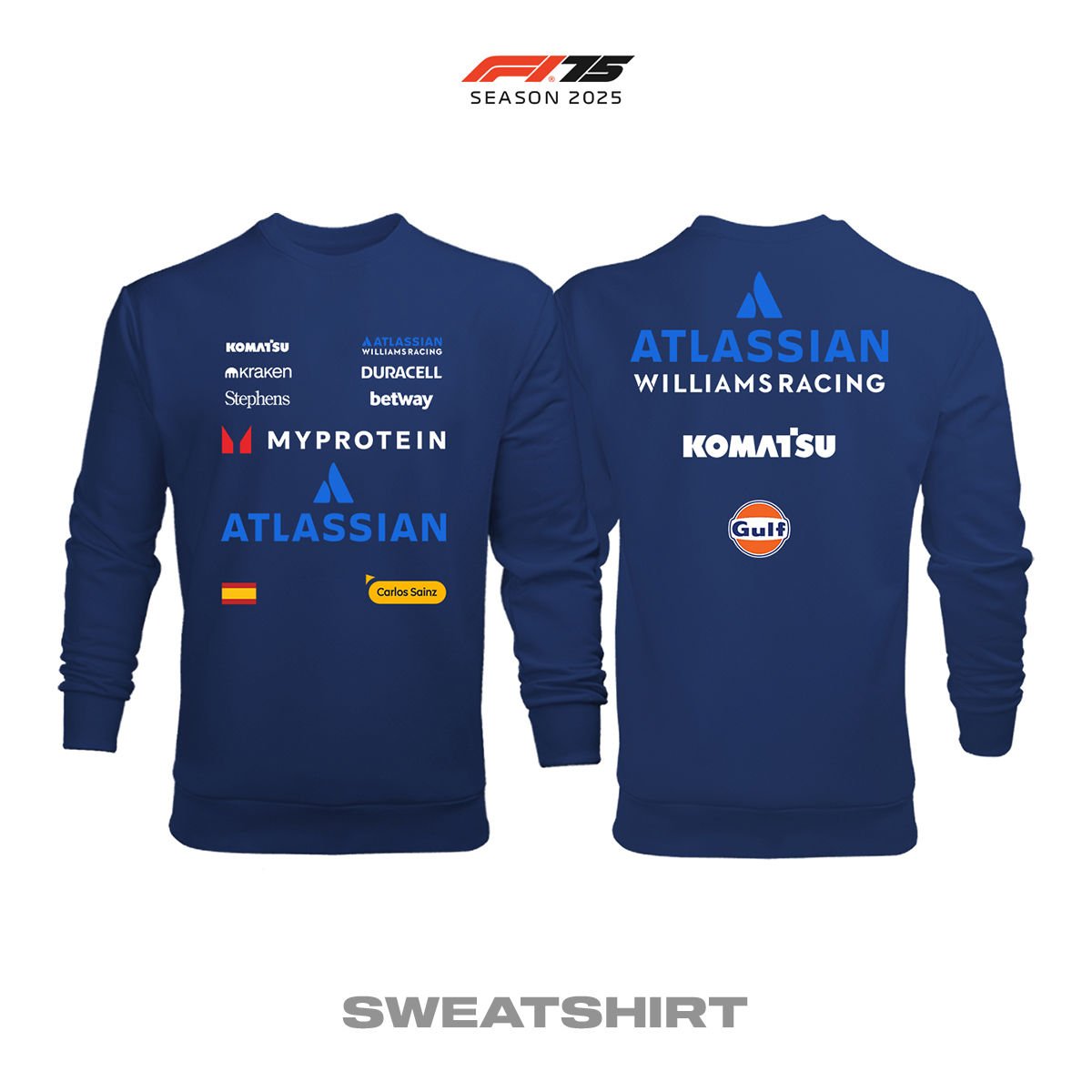 Williams F1 Team: FW47 Navy Edition 2025 Sweatshirt