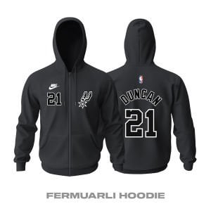 San Antonio Spurs: Classic Edition 2022/2023 Fermuarlı Kapüşonlu Hoodie