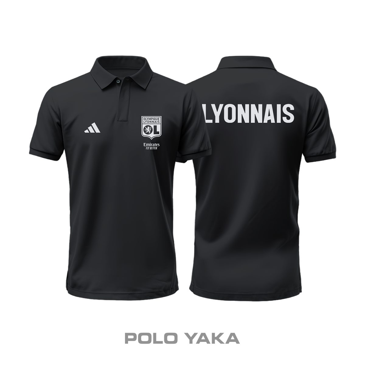 Lyonnais: Club Culture Series - Black Edition Polo Yaka