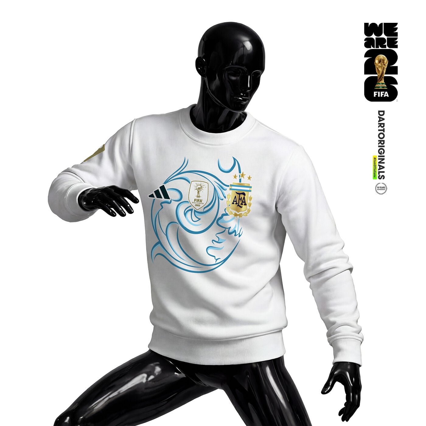 Argentina: White Edition - FIFA World Cup™ 2026 Sweatshirt