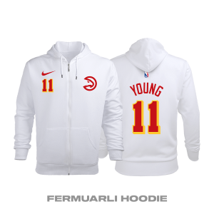 Atlanta Hawks: Association Edition 2020/2021 Fermuarlı Kapüşonlu Hoodie L