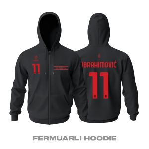 Milan: Third Edition 2021/2022 Fermuarlı Kapüşonlu Hoodie