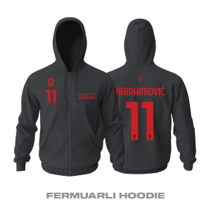 Milan: Third Edition 2021/2022 Fermuarlı Kapüşonlu Hoodie
