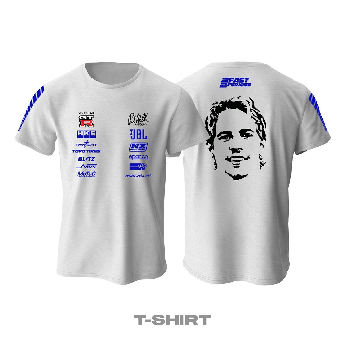Paul Walker: Skyline GTR R34 - White Edition Tişört