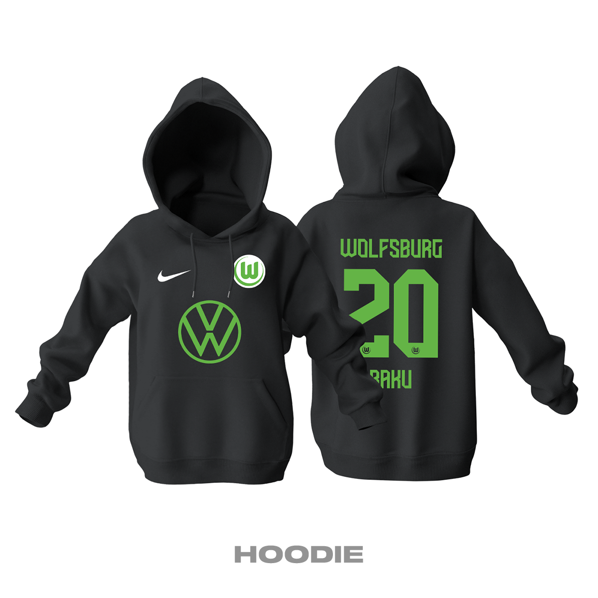 VfL Wolfsburg: Away Edition 2021/2022 Kapüşonlu Hoodie