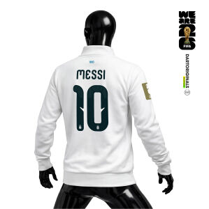 Argentina: White Edition - FIFA World Cup™ 2026 Fermuarlı Ceket